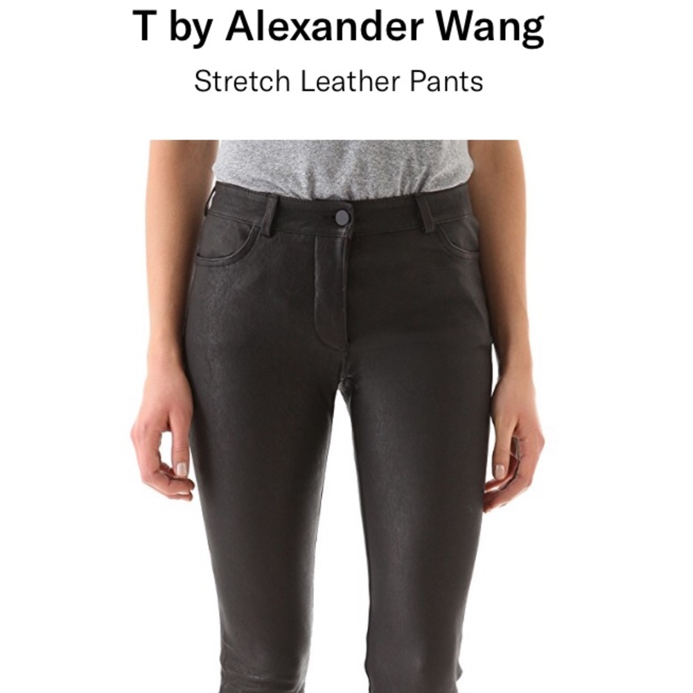 Alexander Wang Genuine Stretch Leather Pants